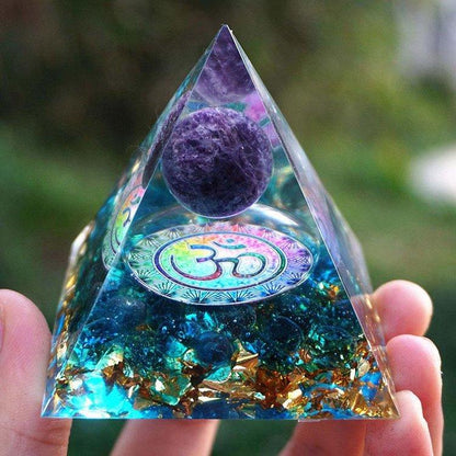 Crystal Pyramid Ornament