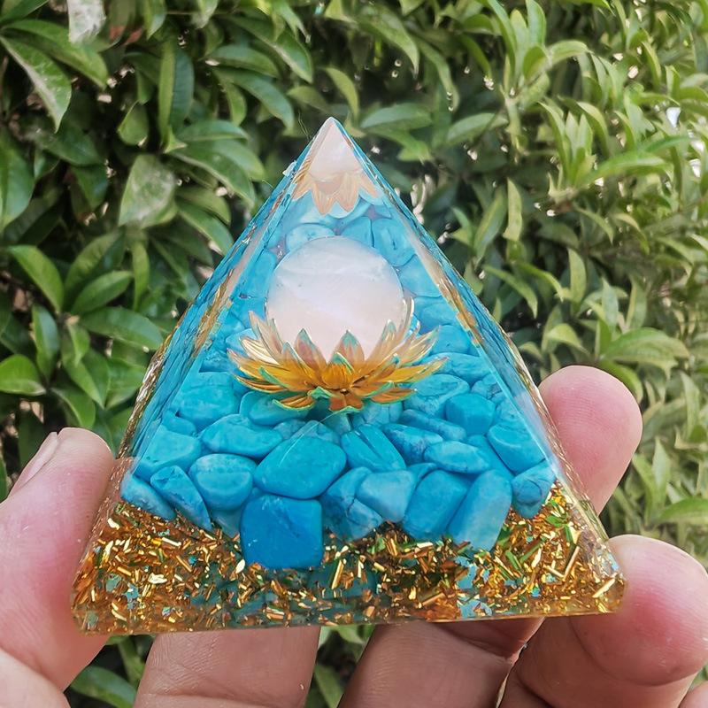 Turquoise Orgone  Pyramid