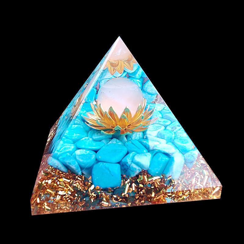 Turquoise Orgone  Pyramid