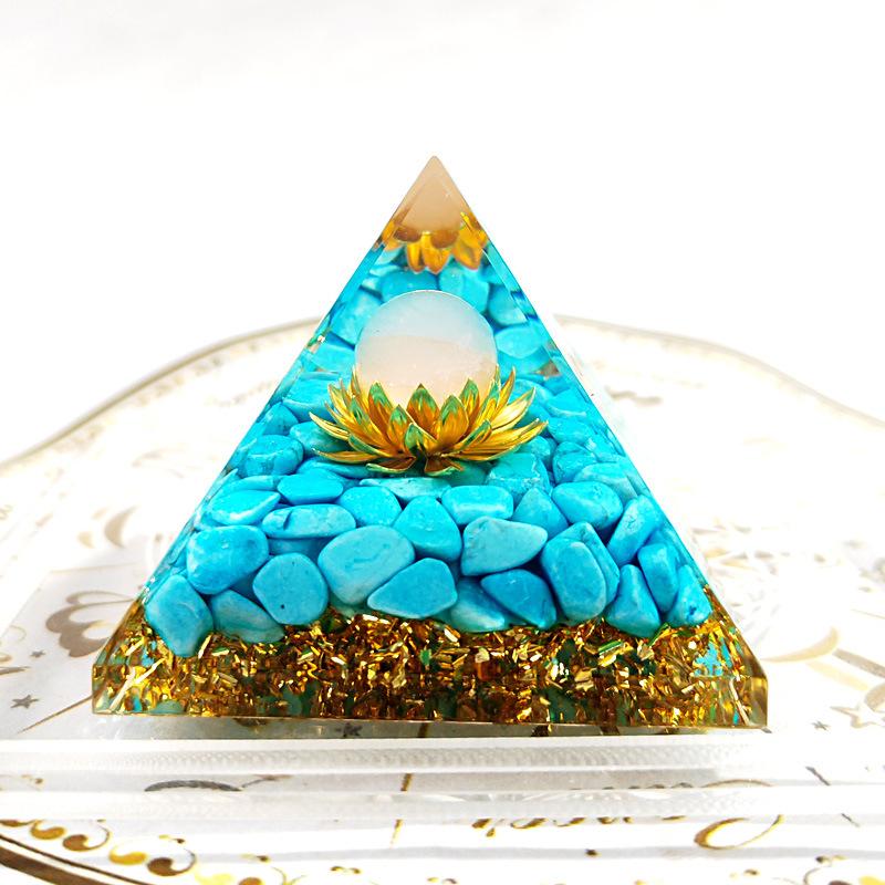 Turquoise Orgone  Pyramid