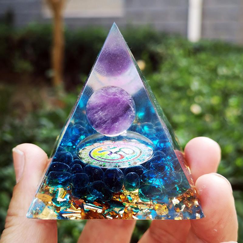 Crystal Pyramid Ornament